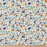Printed Cotton PTIWI White / Veronese